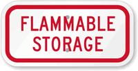 Flammable Storage Sign