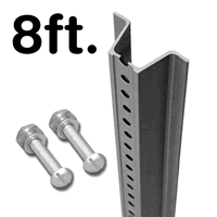 Municipal U Channel Sign Post  8' tall