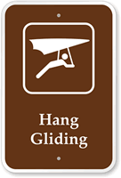 Hang Gliding  Campground Guide & Park Sign