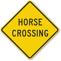 Horse Crossing Sign