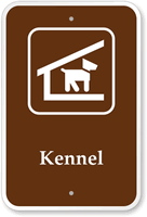 Kennel Campground Park Sign with Graphic