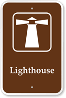 Lighthouse  Campground Guide & Park Sign
