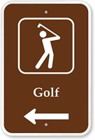 Man Playing Golf Graphic