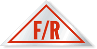 F/R  Triangular, White Background