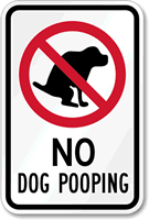 SmartSign, dogpoopsigns.com, dog, sign