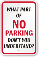 No Parking Sign