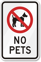 No Pets Sign