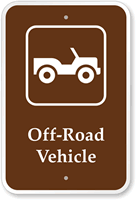 Off Road Vehicle  Campground & Park Sign