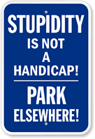 Handicap Parking Sign