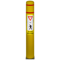 Flex Bollard Post with Pedestrian Crossing Symbol