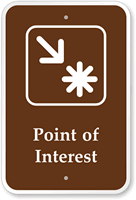 Point of Interest  Campground & Park Sign