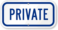 Private Sign