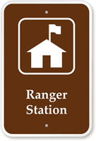 Ranger Station  Campground Guide & Park Sign