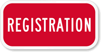 Registration Sign