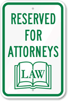 Reserved Attorneys Sign