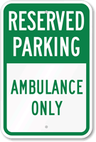 Reserved Parking   Sign