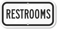 Restrooms Sign