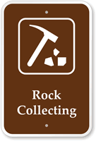Rock Collecting  Campground Guide & Park Sign