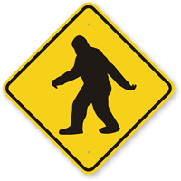 Sasquatch Crossing Sign