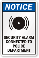 Security Alarm Connected to Police Department