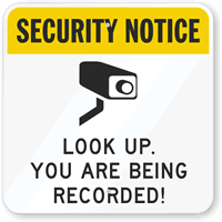 Security Notice  CCTV Sign