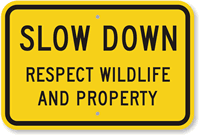 Slow Down Sign