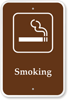Smoking  Campground Guide & Park Sign
