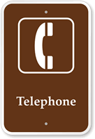 Telephone  Campground Guide & Park Sign