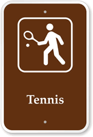 Tennis Campground Park Sign
