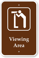 Viewing Area Campground Park Sign