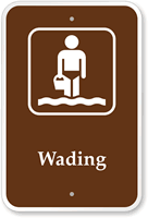 Wading  Campground Guide & Park Sign