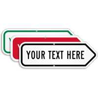 Add Your Custom Text Here Right Arrow Sign