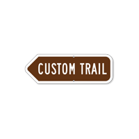 Add Your Custom Trail Left Arrow Sign