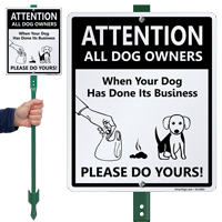 After Your Dog Does Its Business Please Do Yours Sign