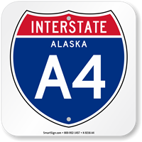 Alaska Interstate A 4 Sign