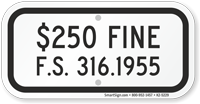 $250 Fine