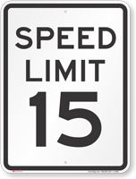 Aluminum Speed Limit Sign