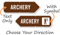 Archery Arrow Campground Sign