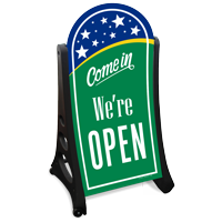 Come In We Are Open Sidewalk Sign Kit