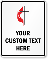 Custom Church Entrance Sign