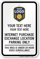 Custom Internet Purchase Exchange Location Sign