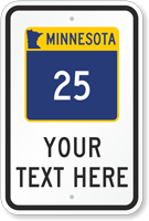 Custom Minnesota Highway Sign