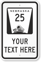 Custom Nebraska Highway Sign