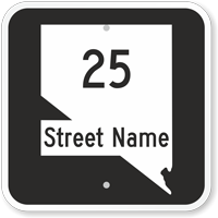 Custom Nevada Highway Sign