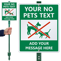 Custom No Pet Sign