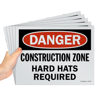 Danger Construction Zone Sign