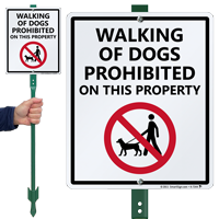 Dogs Prohibited with Graphic Sign