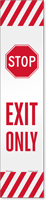 Exit Only And Slow Double-Sided Lotboss Reflective Label