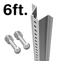 U Channel Sign Post  6' tall