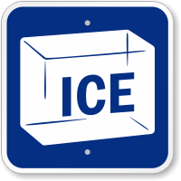 Ice Sign With Symbol